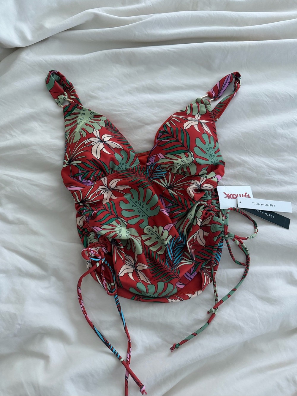 Tahari Tropical Tankini top